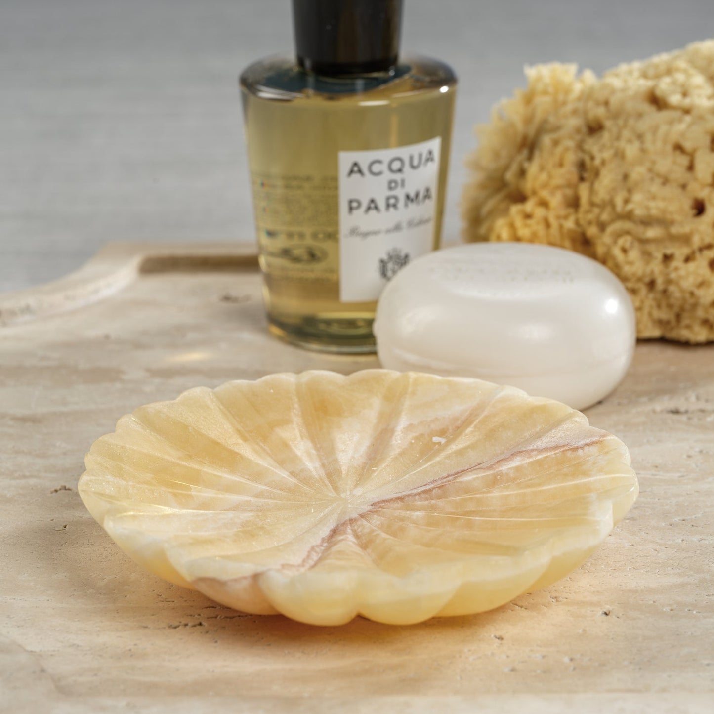 Onyx Marble Round Dish - Soap Dish by Carlyle Avenue