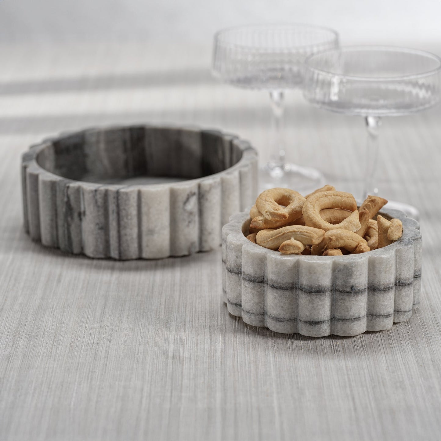 Grey Marble Condiment Bowl - Bowls by Carlyle Avenue