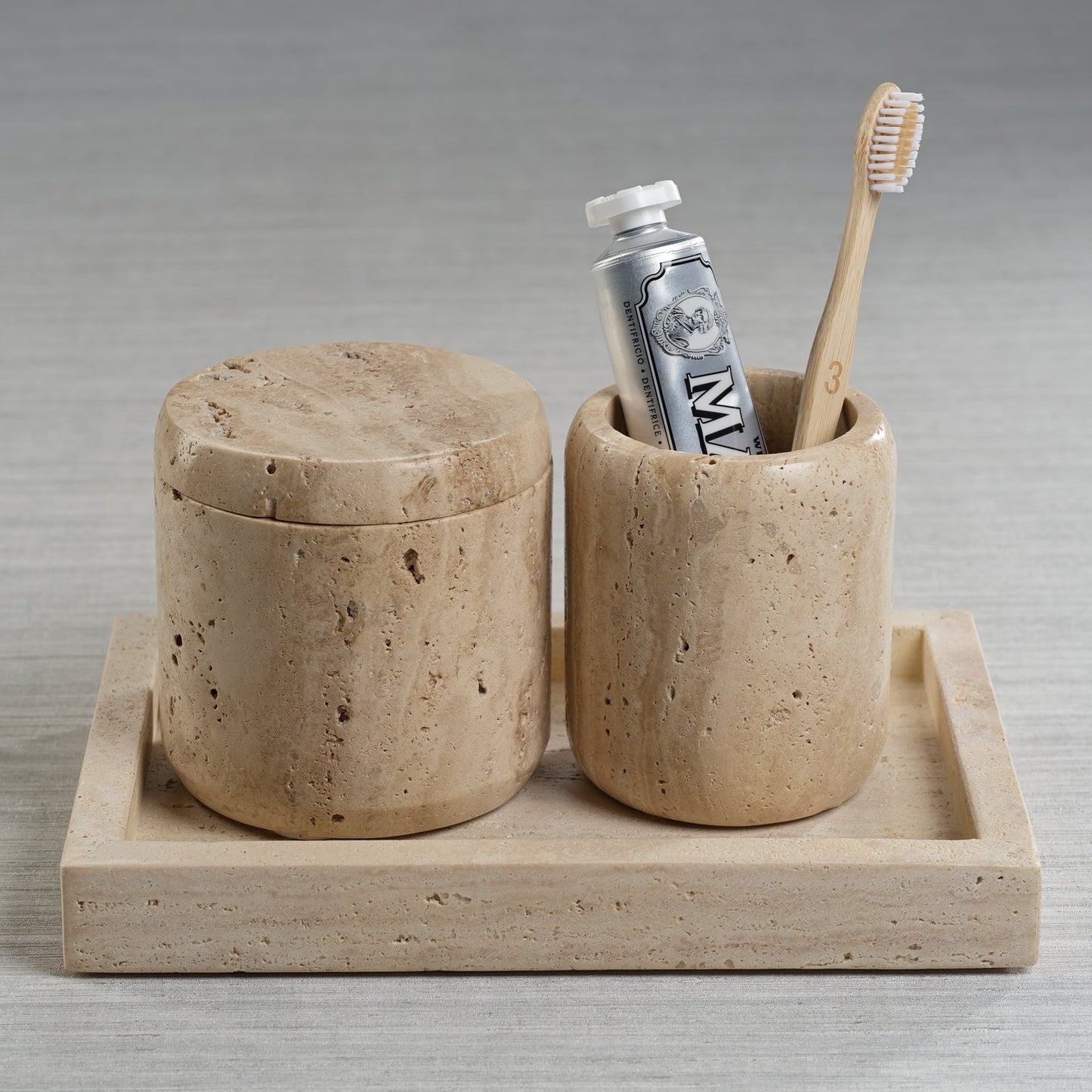 Travertine Marble Tray - 2 Sizes - Trays by Carlyle Avenue