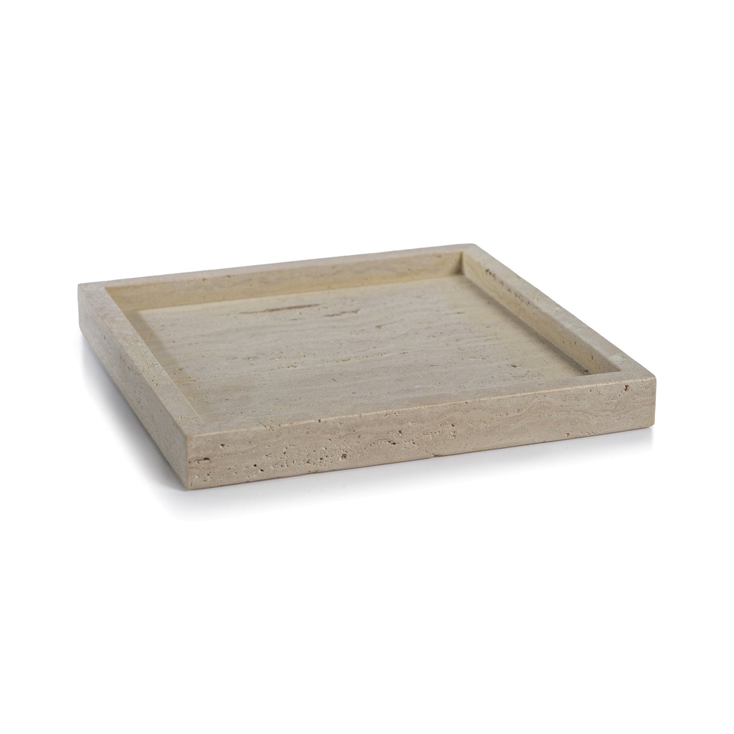 Travertine Marble Tray - 2 Sizes - Trays by Carlyle Avenue