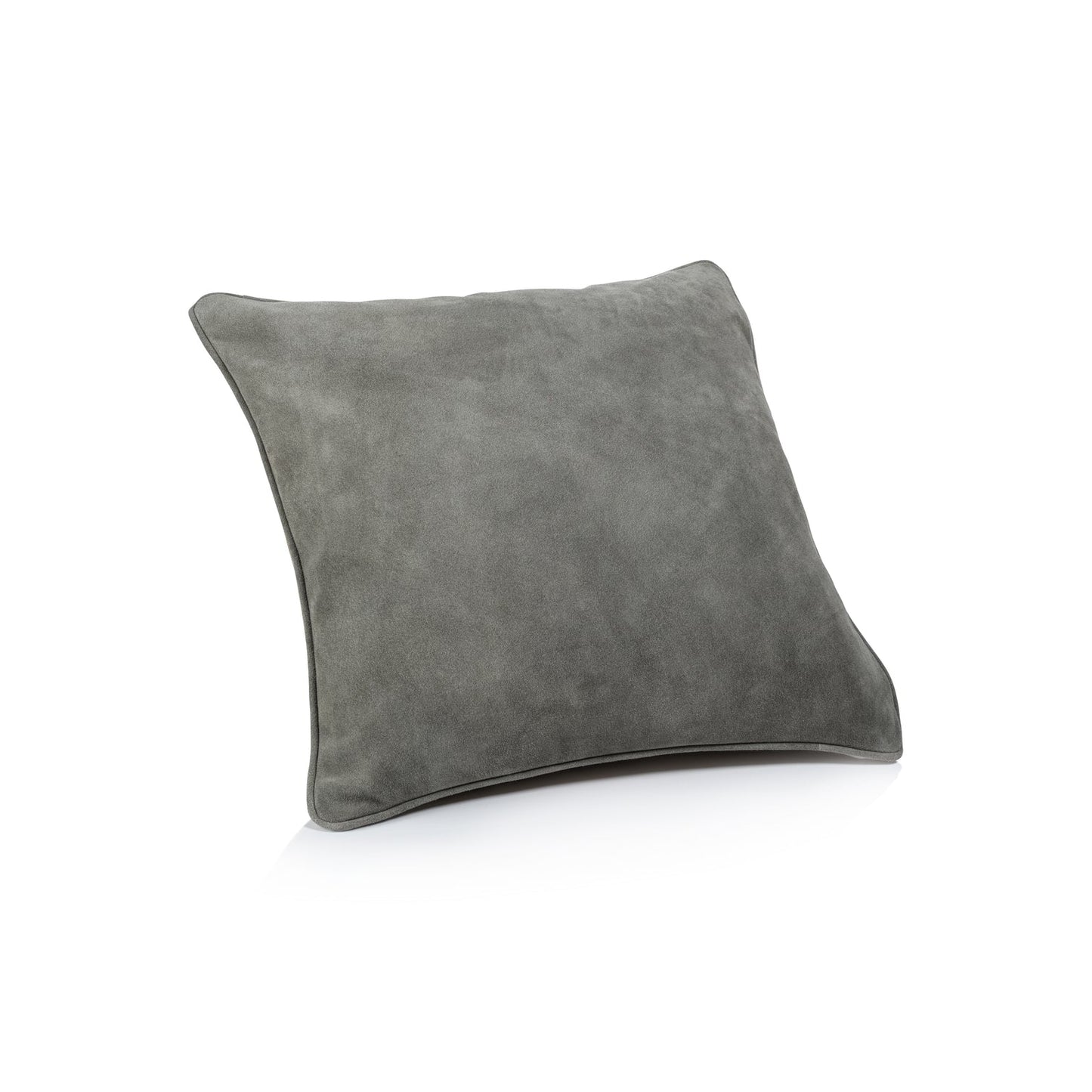 Suede Linen Blend Accent Pillow - Shoreline Gray - Throw Pillow by Carlyle Avenue