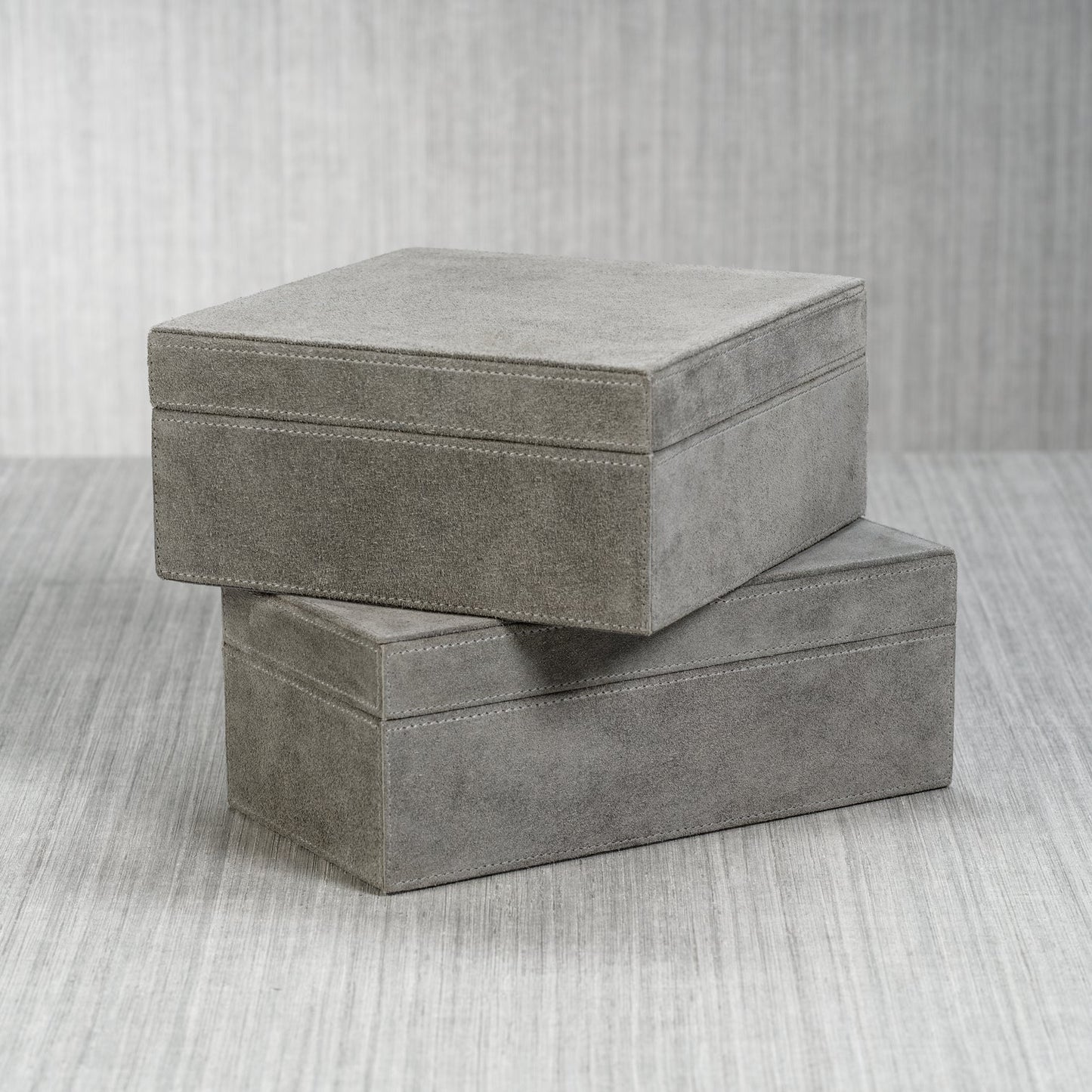 Suede Box - Shoreline Gray - Decorative Accessories by Carlyle Avenue
