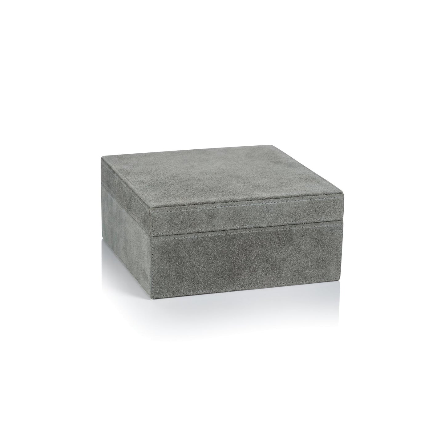 Suede Box - Shoreline Gray - Decorative Accessories by Carlyle Avenue