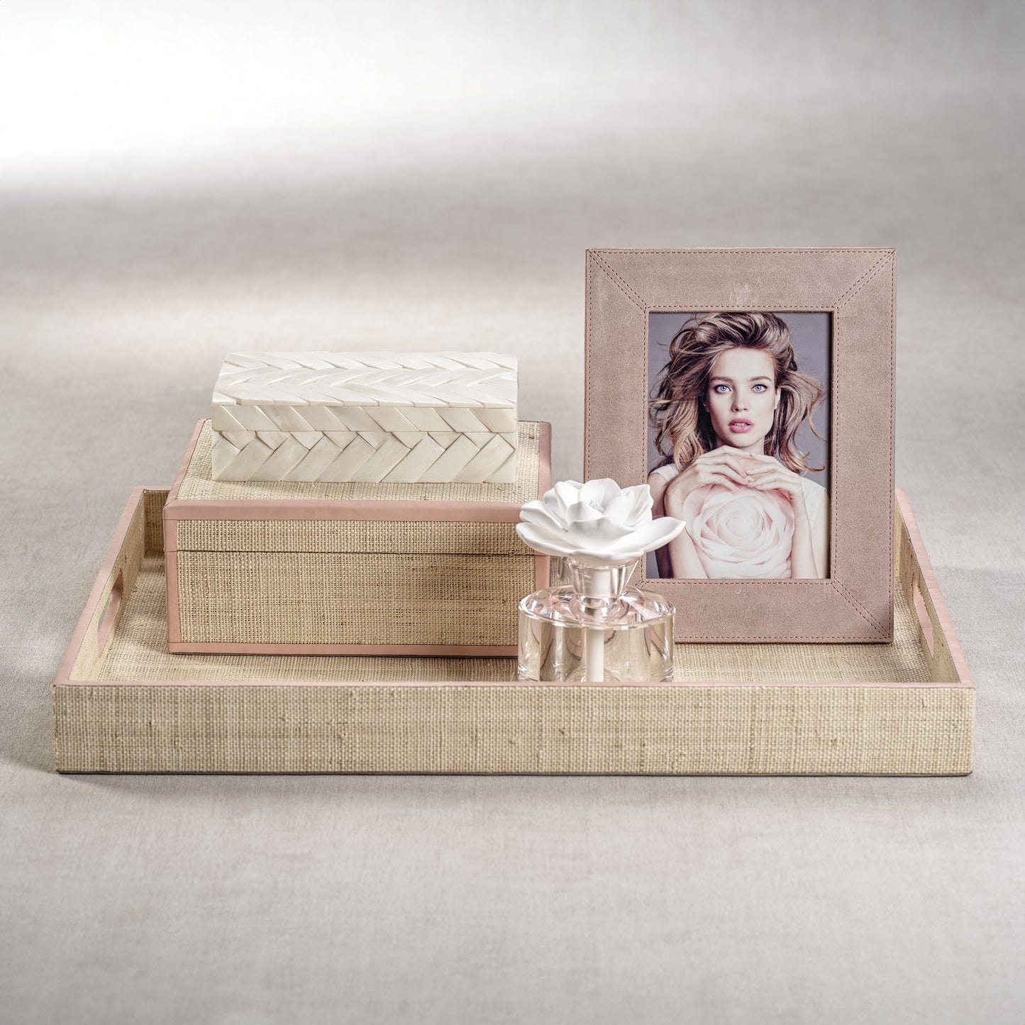 Suede Photo Frame - Amalfi Blush - Picture Frames by Carlyle Avenue