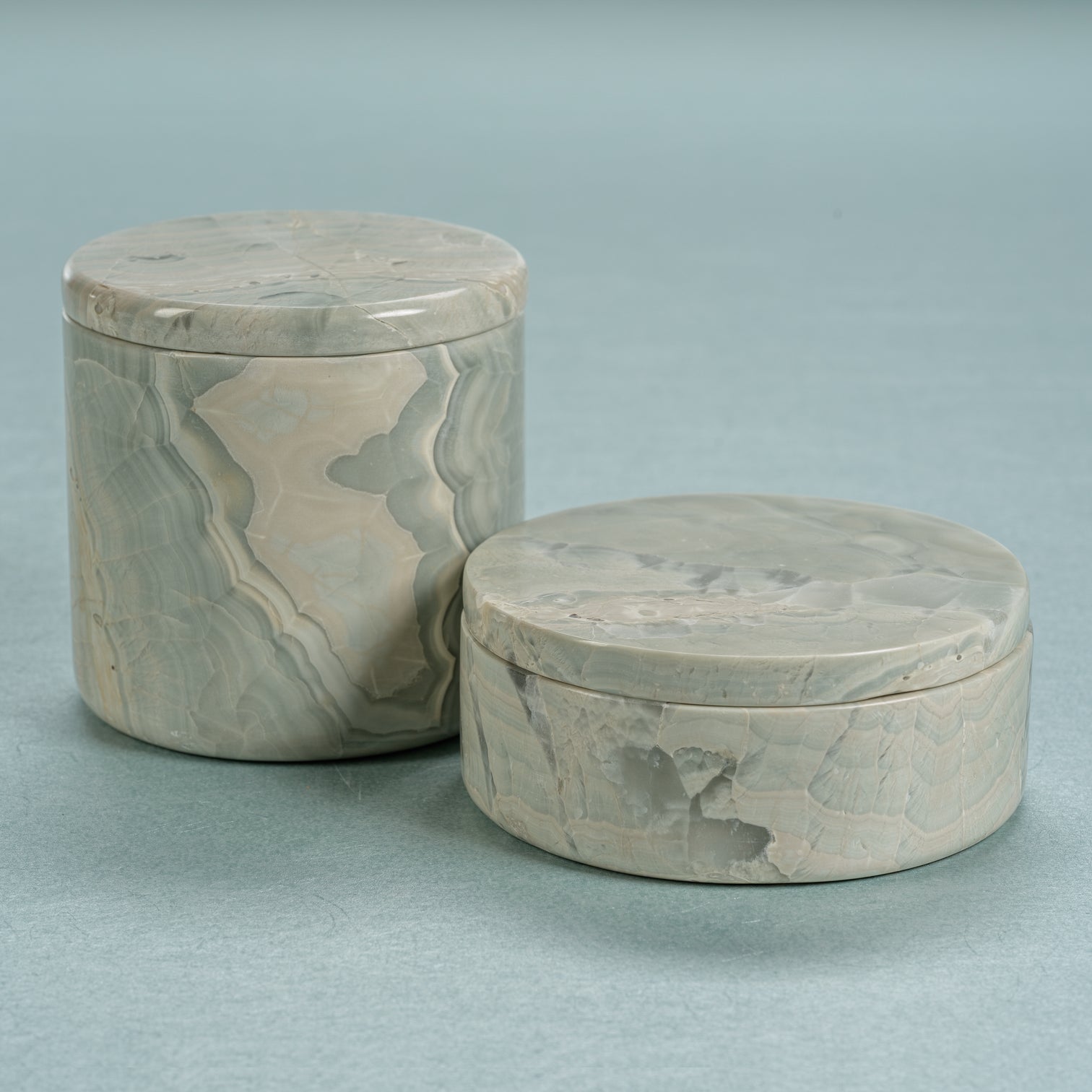 Blue Onyx Canister Jar - Jar by Carlyle Avenue