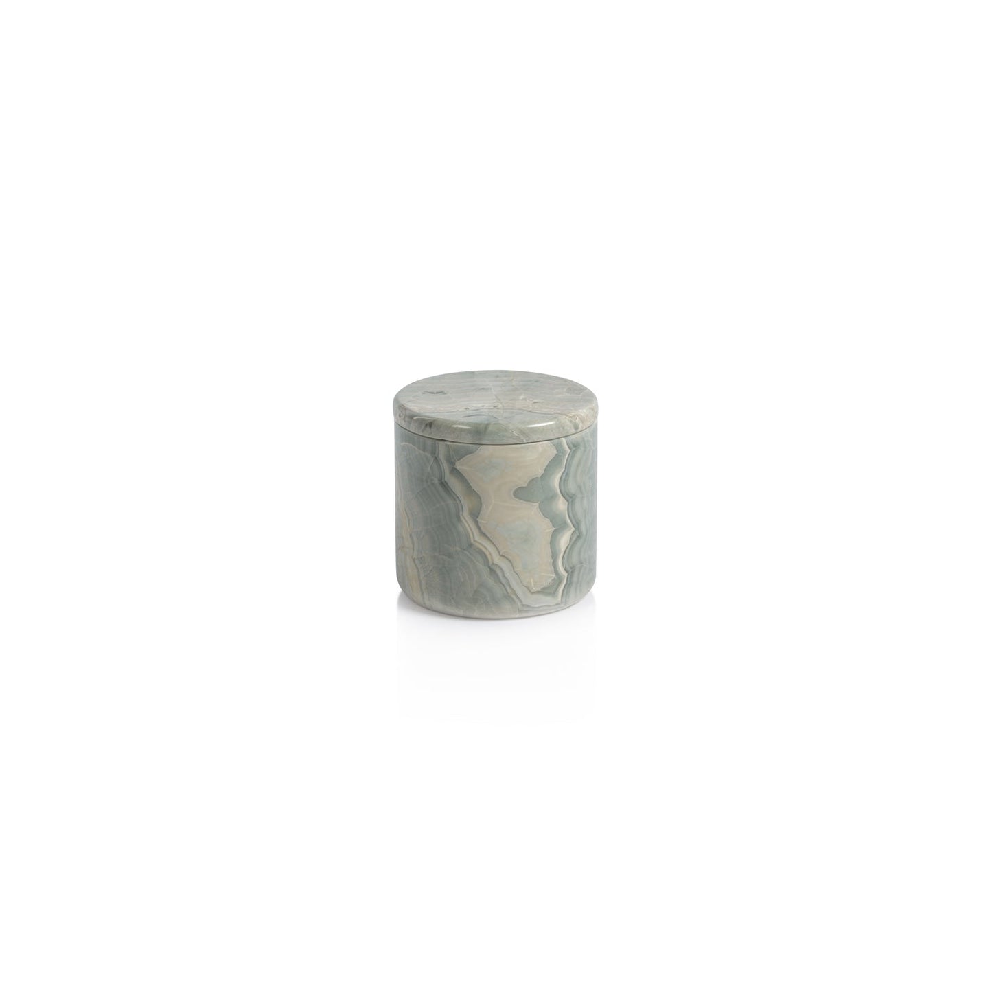 Blue Onyx Canister Jar - Jar by Carlyle Avenue