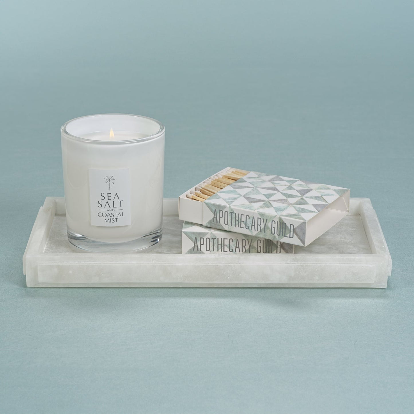 Côte d'Azur Alabaster Vanity Tray - Trays by Carlyle Avenue