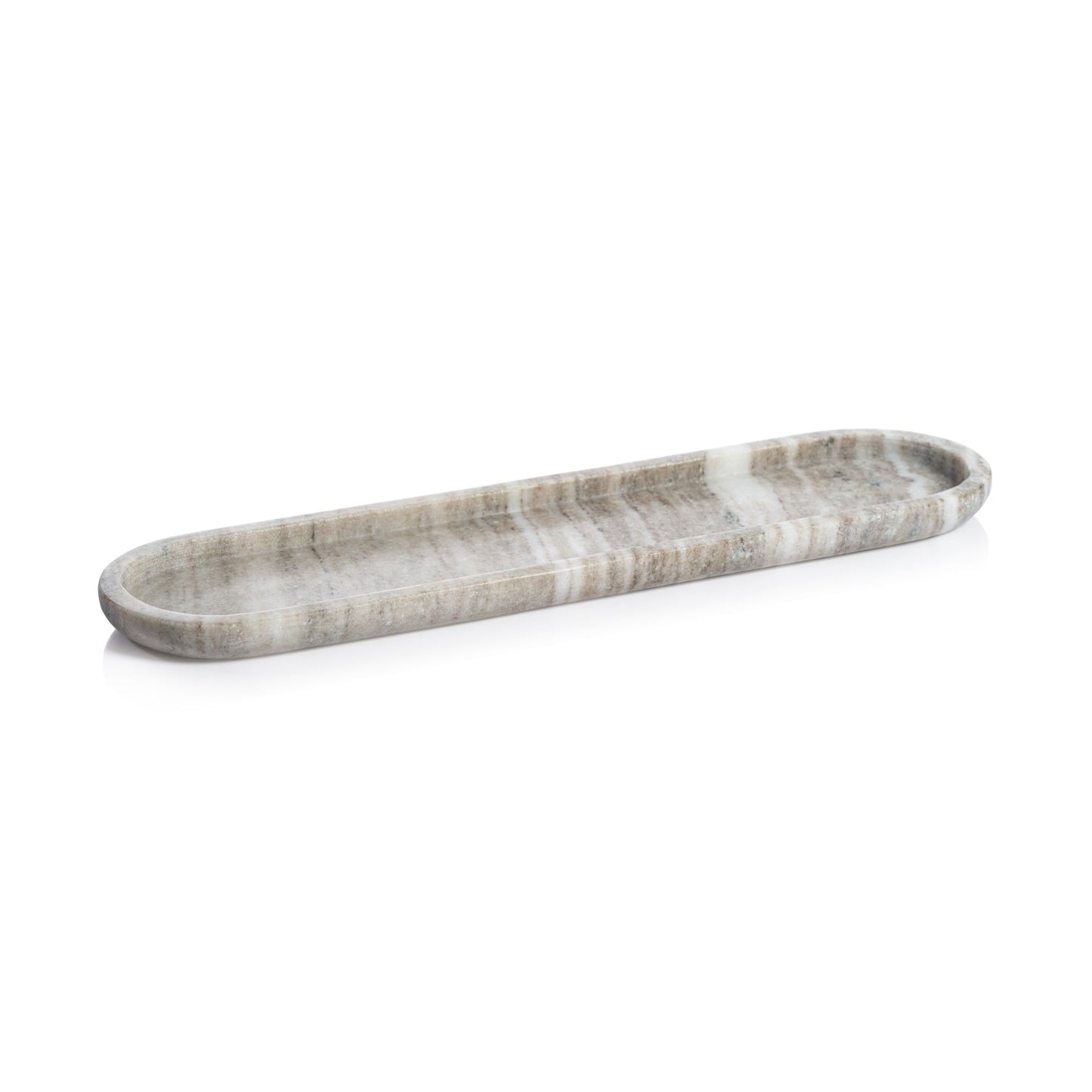 Marble Oval Tray - Decorative Trays by Carlyle Avenue