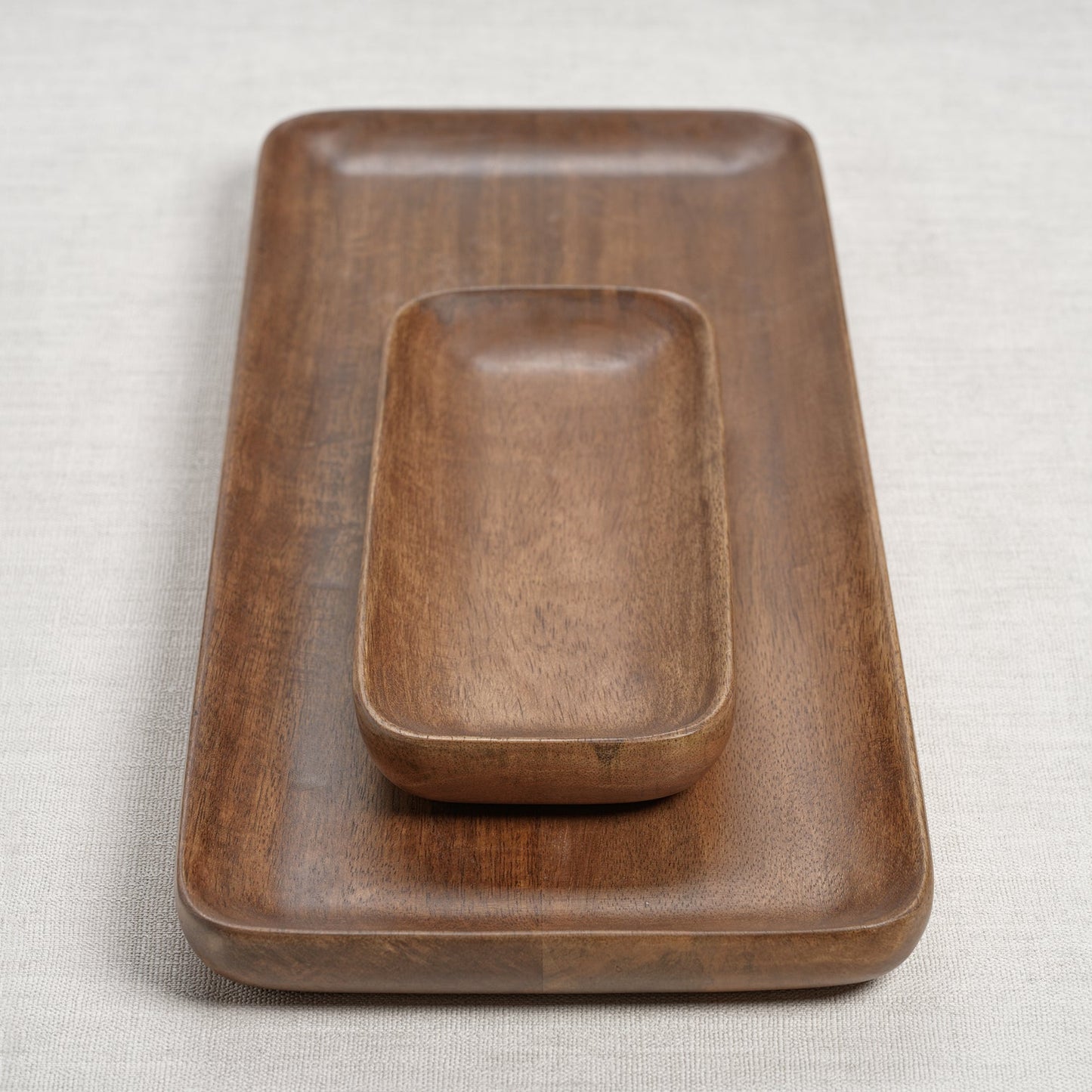 Handcrafted Mango Wood Oasis Tray - Trays by Carlyle Avenue