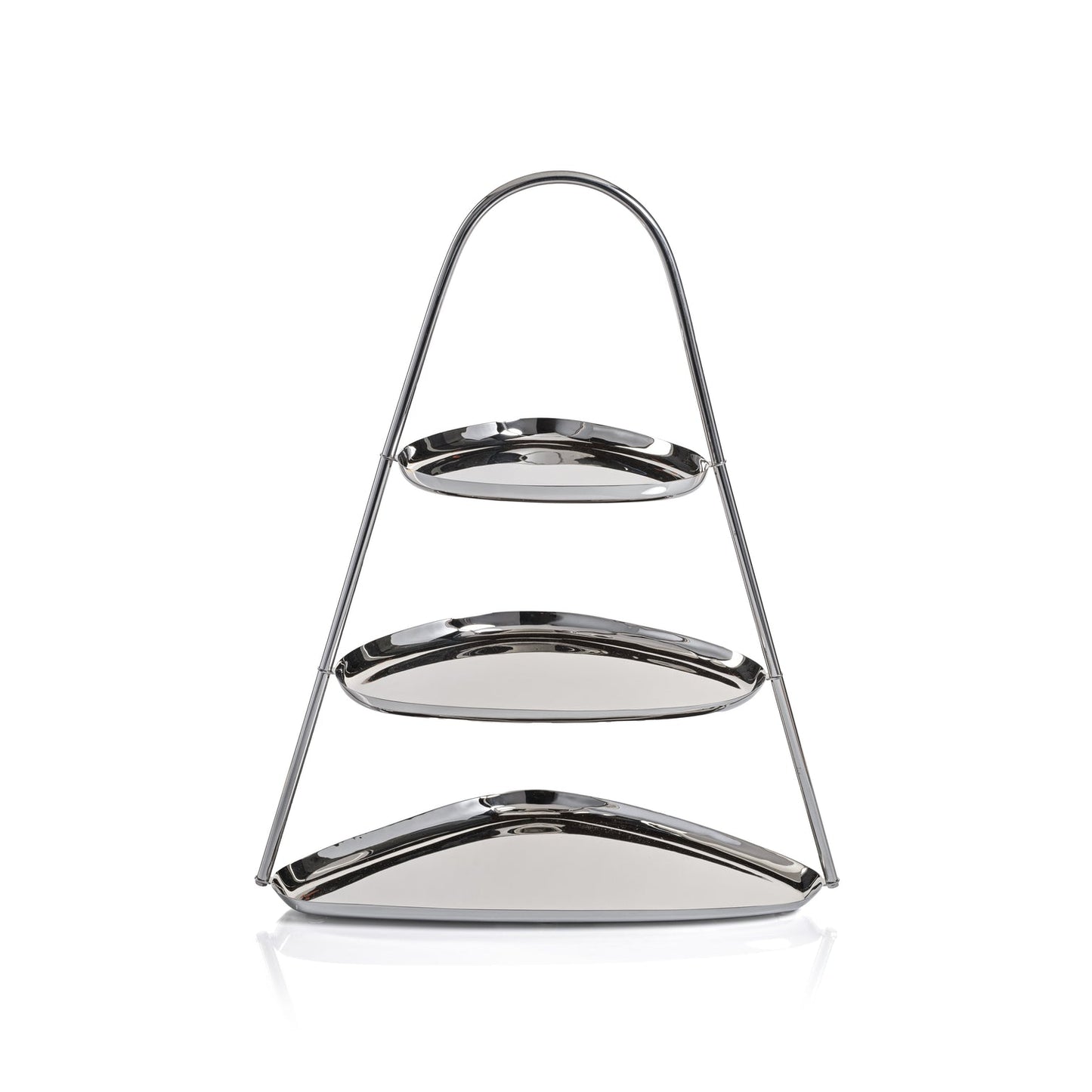 Epicurean 3-Tier Hors d'oeuvres Tray - Polished Nickel - Tray by Carlyle Avenue