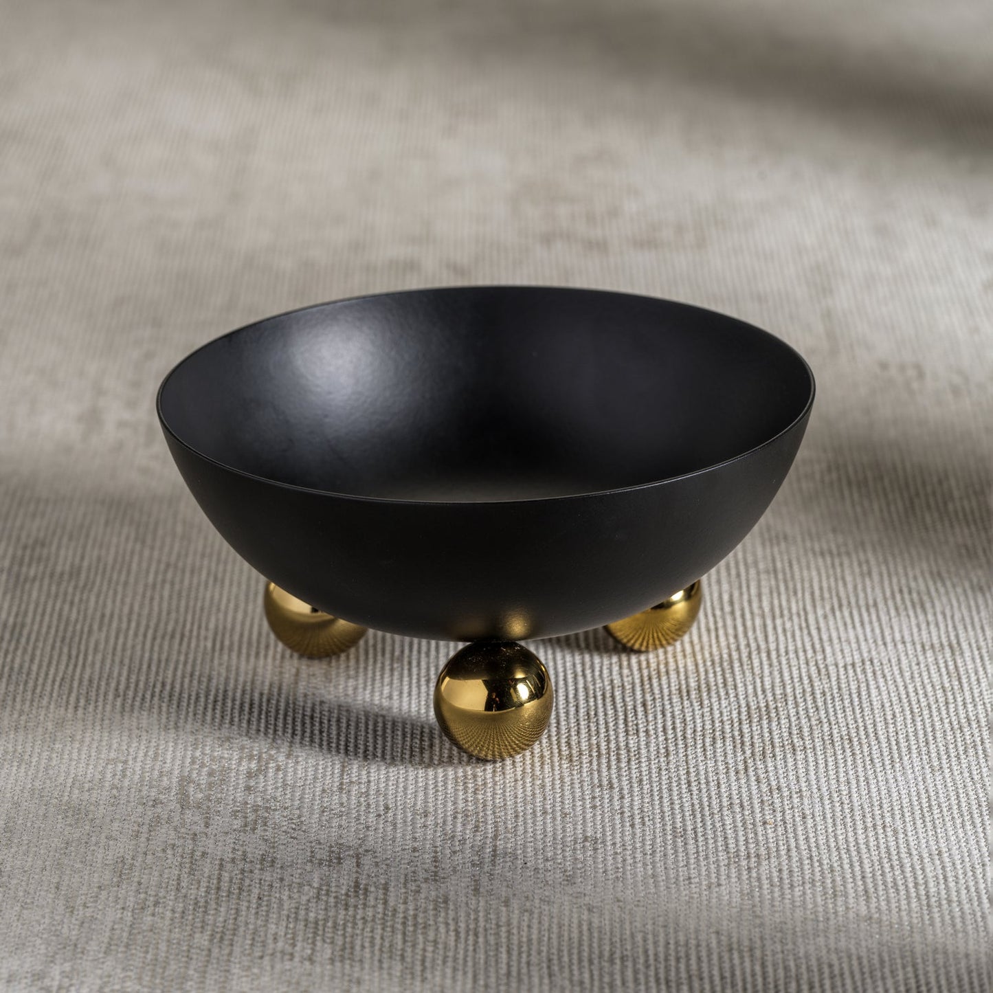 Condiment Bowl - Black with Gold Feet - Decorative Bowls by Carlyle Avenue