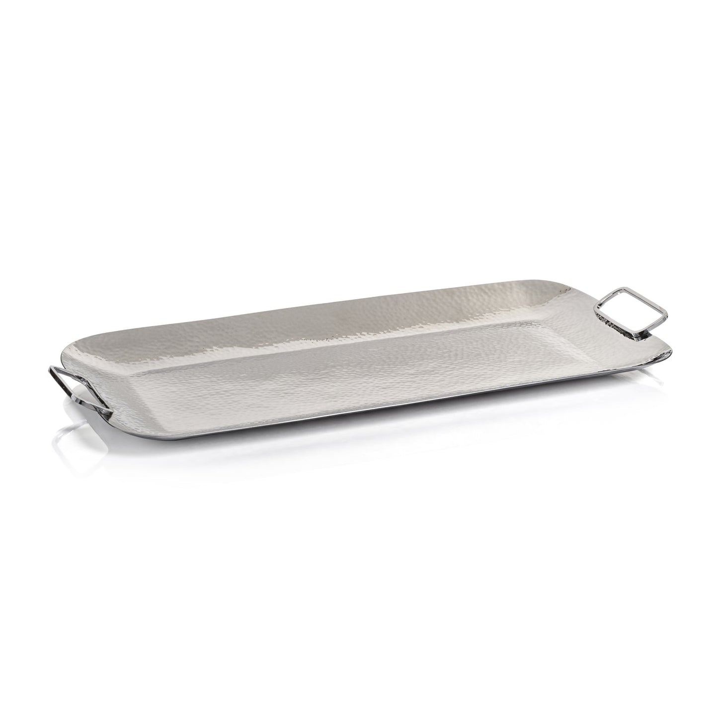 Hammered Polish Nickel Service Tray - Tray by Carlyle Avenue