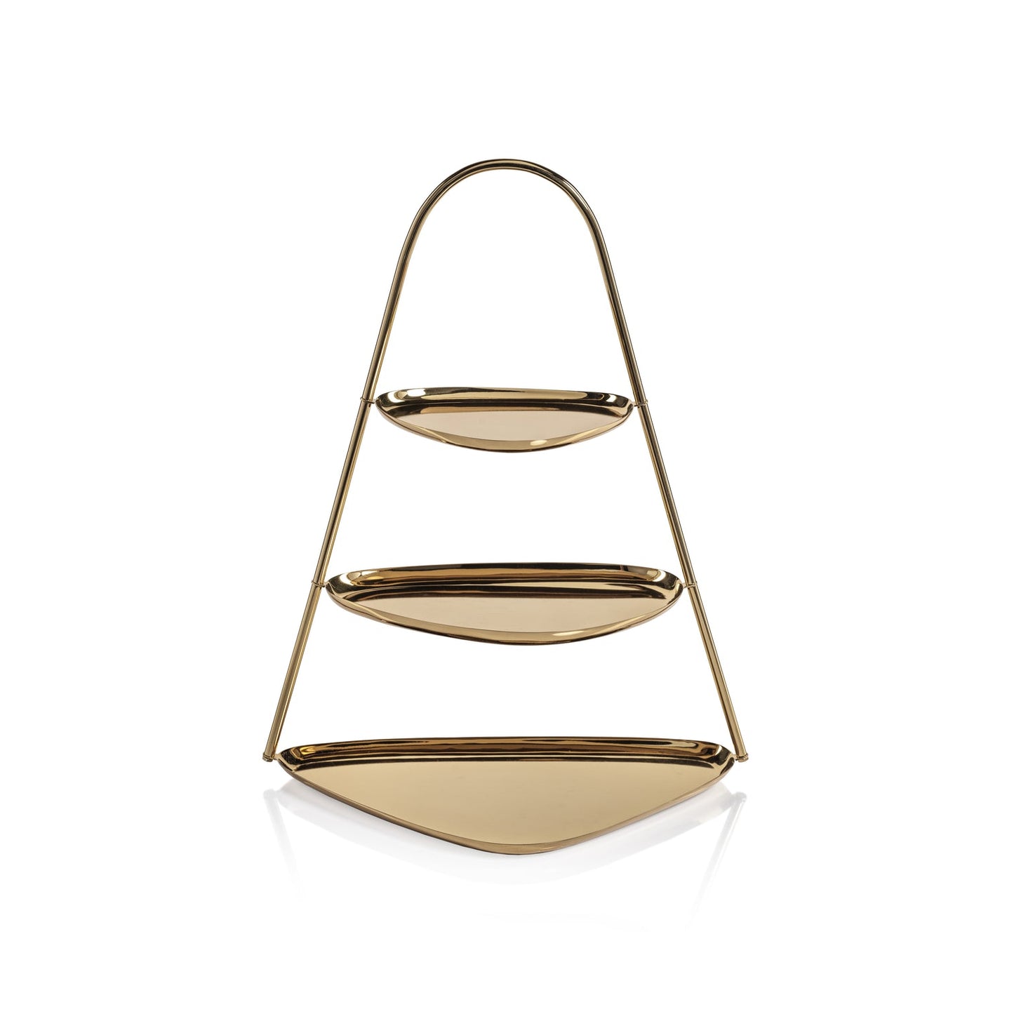 Epicurean 3-Tier Hors d'oeuvres Tray - Polished Gold - Tray by Carlyle Avenue