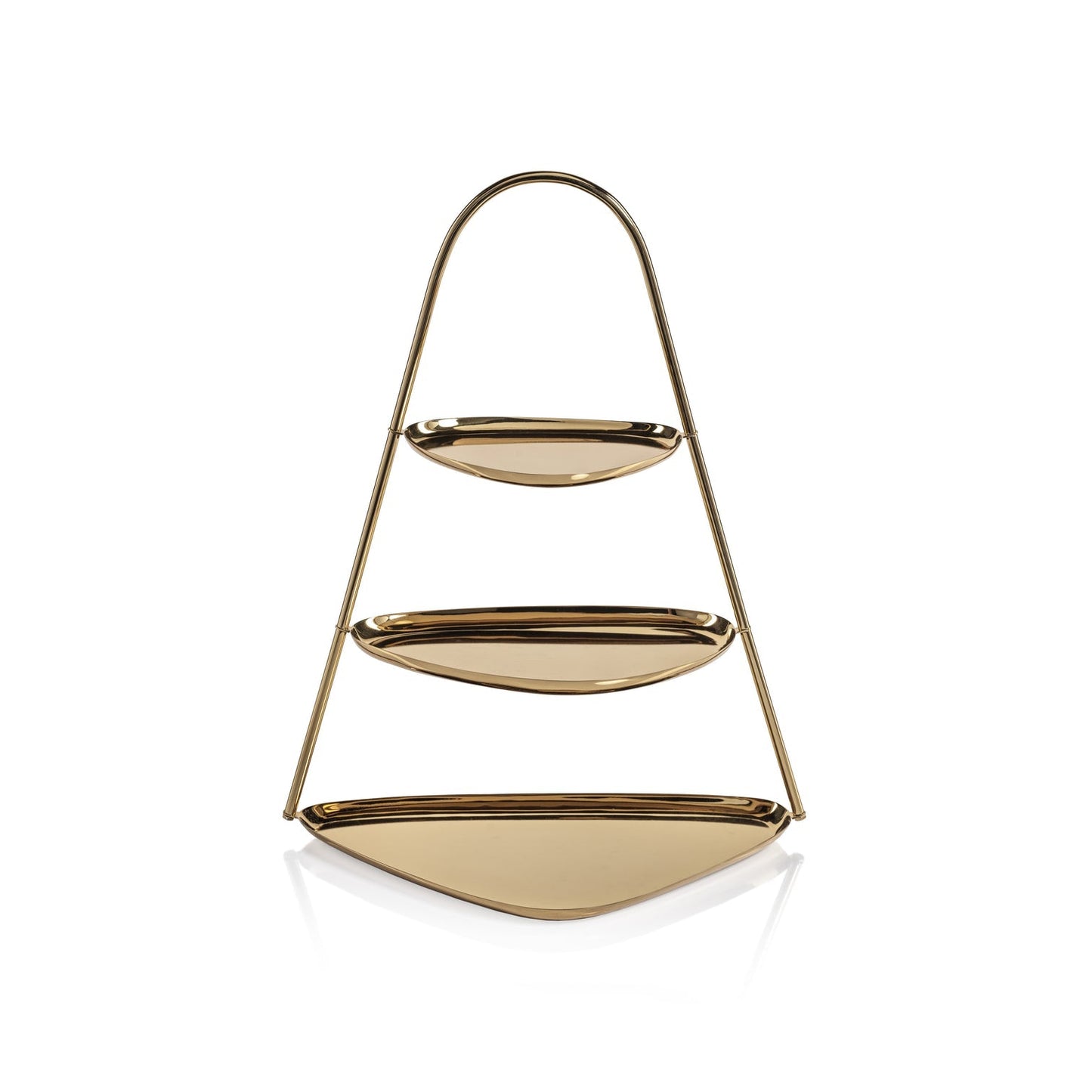 Epicurean 3-Tier Hors d'oeuvres Tray - Polished Gold - Tray by Carlyle Avenue