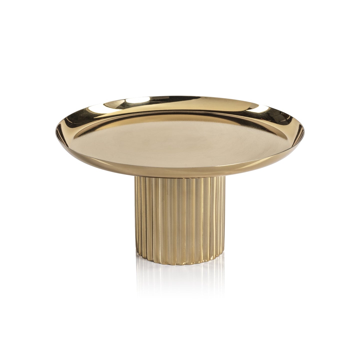 Footed Tray - Polished Gold - Decorative Trays by Carlyle Avenue
