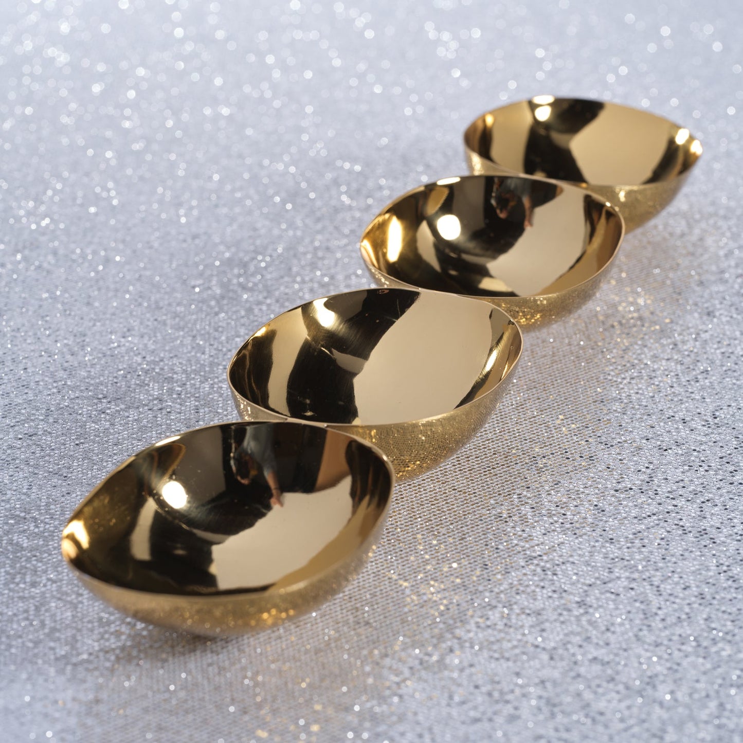 Four-Tier Nut Bowl - Polished Gold - Bowls by Carlyle Avenue