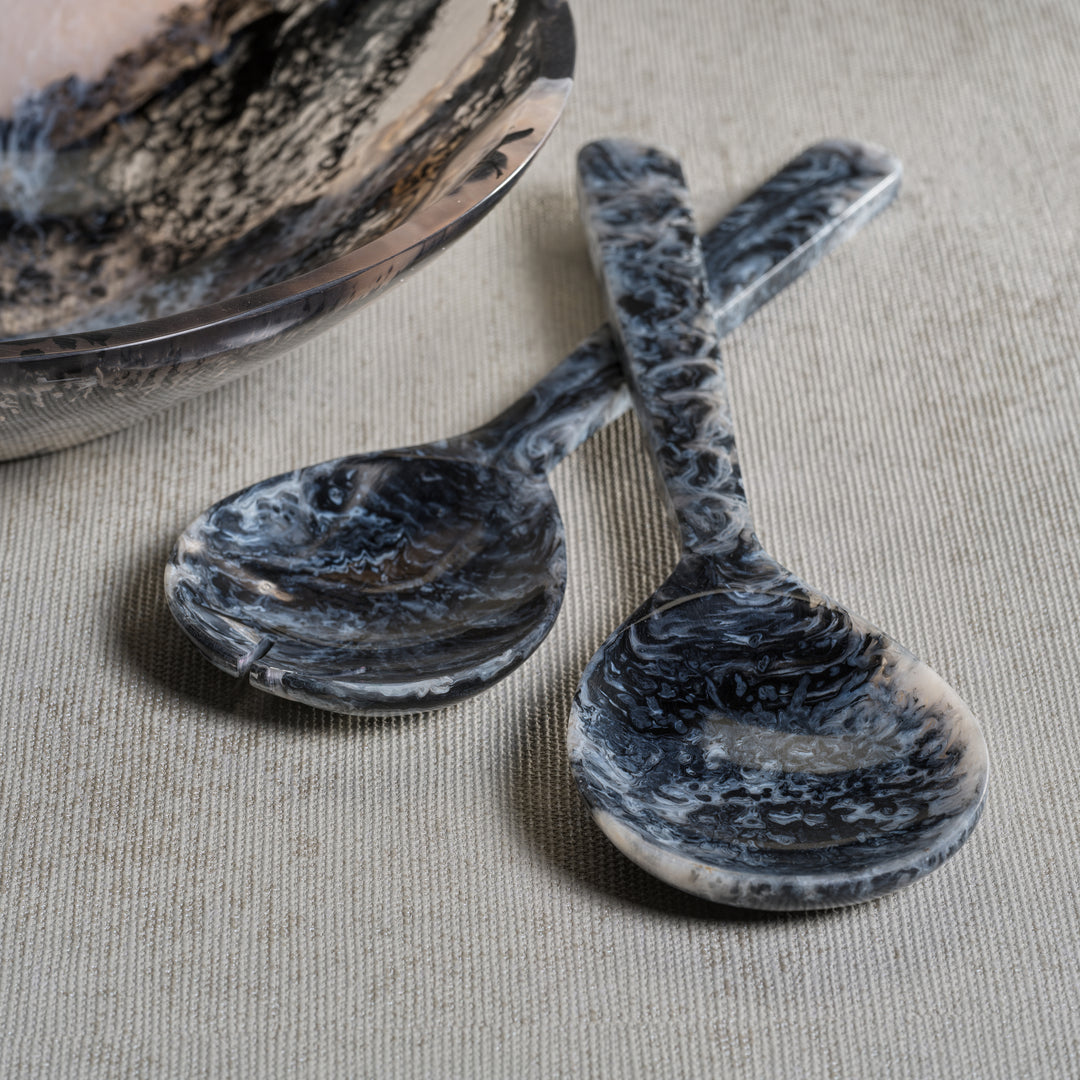 Krone Resin Salad Server Set - Serveware by Carlyle Avenue