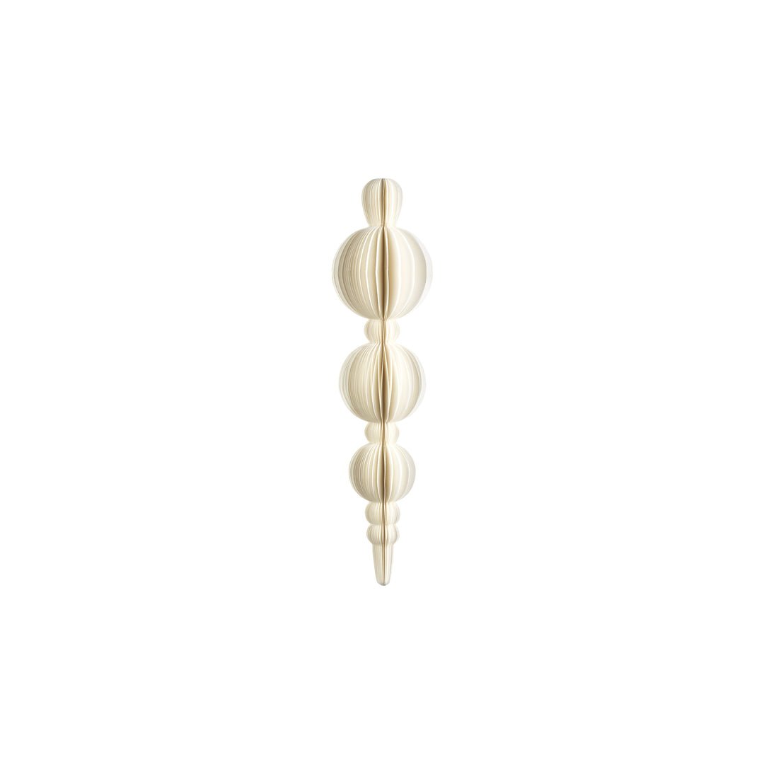 Wish Paper Triple Ball Finial Pendant - Holiday Ornaments by Carlyle Avenue