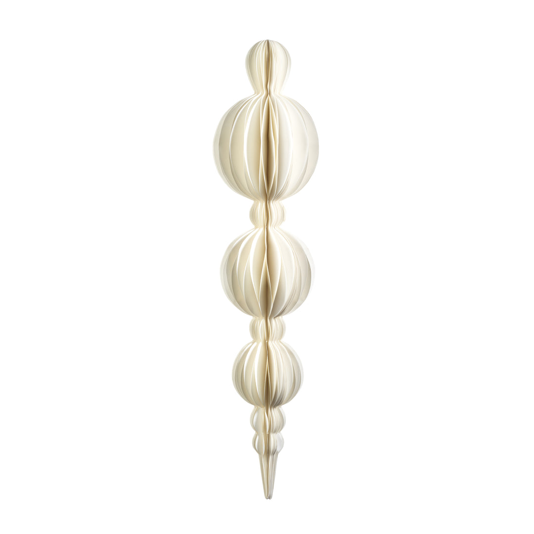 Wish Paper Triple Ball Finial Pendant - Holiday Ornaments by Carlyle Avenue