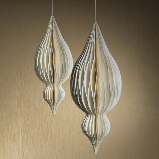 Wish Paper Droplet Pendant - Holiday Ornaments by Carlyle Avenue