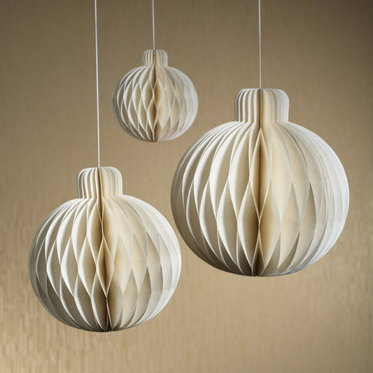 Wish Paper Sphere Ball Ornament - Holiday Ornaments by Carlyle Avenue