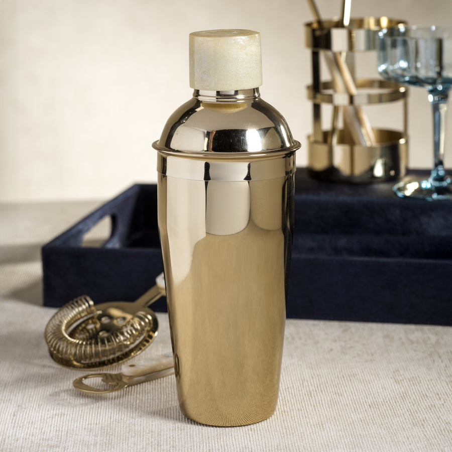 Knightsbridge Cocktail Shaker w/ Marbleized Cap - Barware by Carlyle Avenue