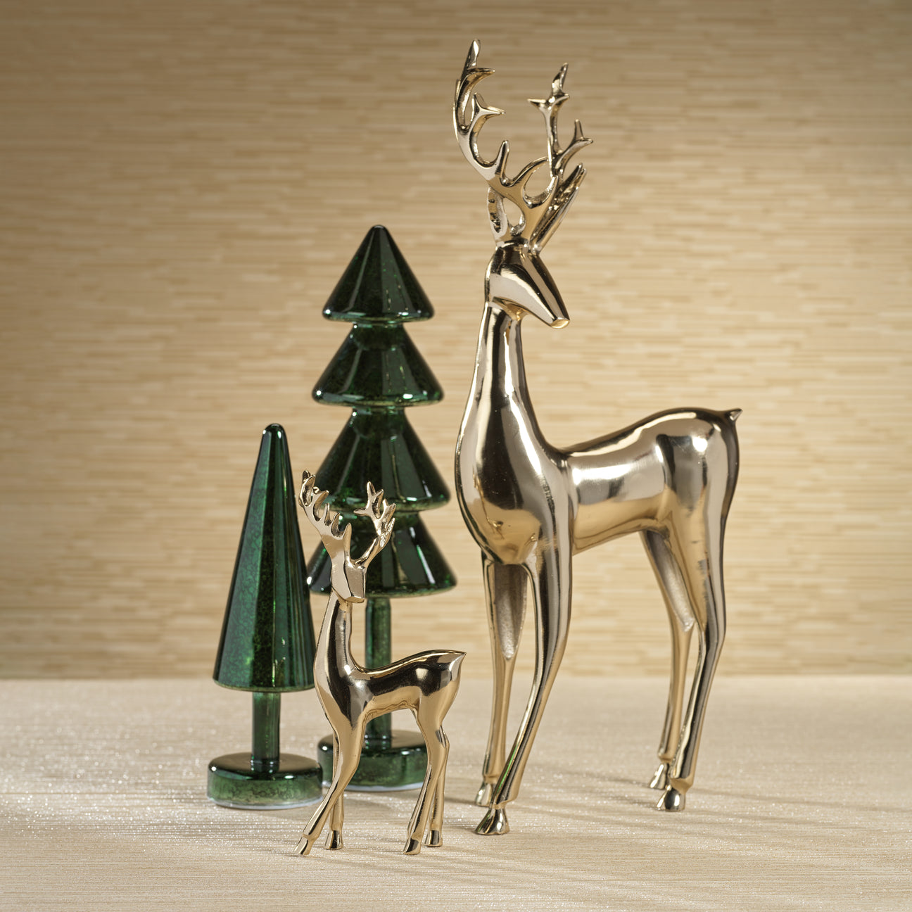 Golden Deer - Christmas Decor by Carlyle Avenue