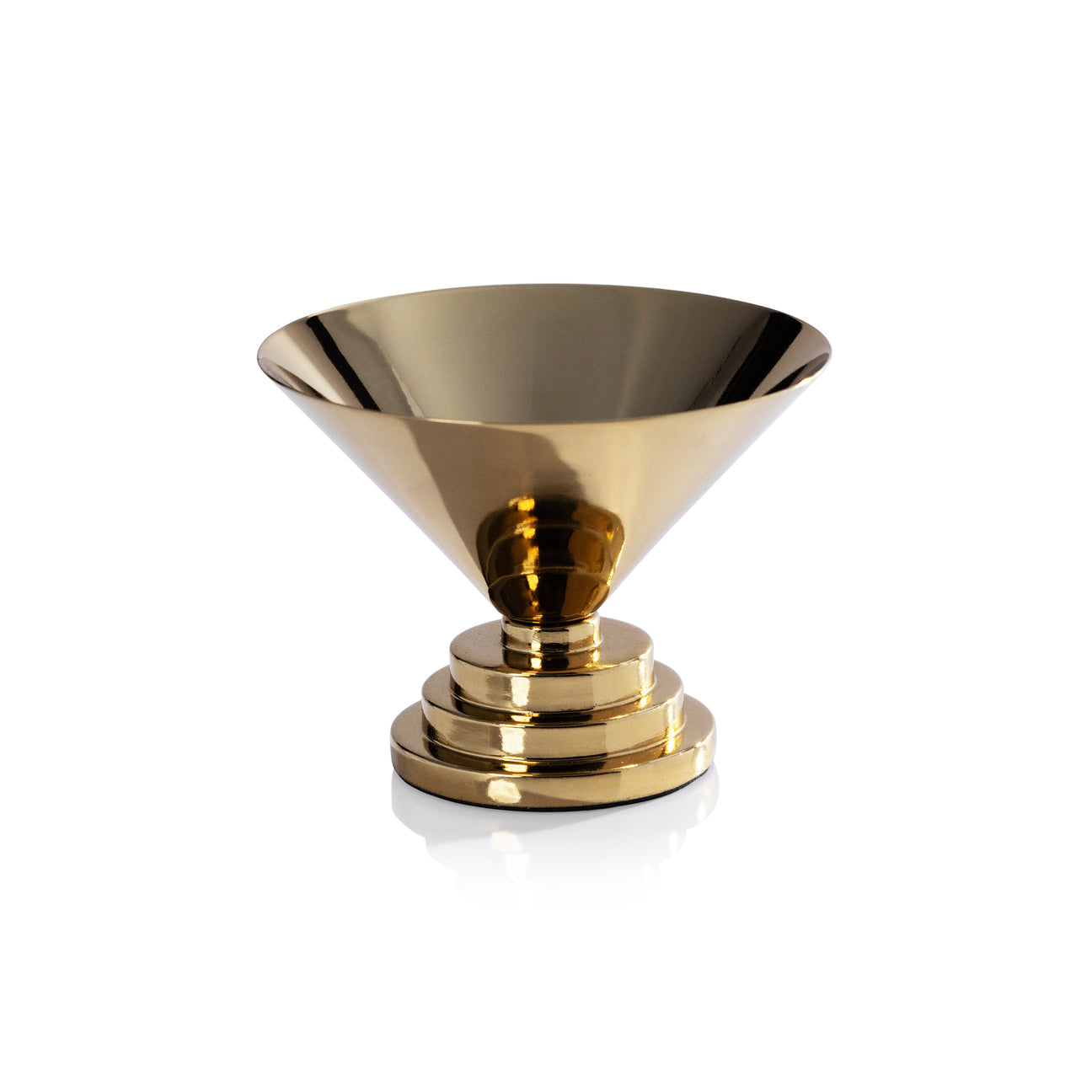Mayan Metal Bowl - Polished Gold - Bowls by Carlyle Avenue