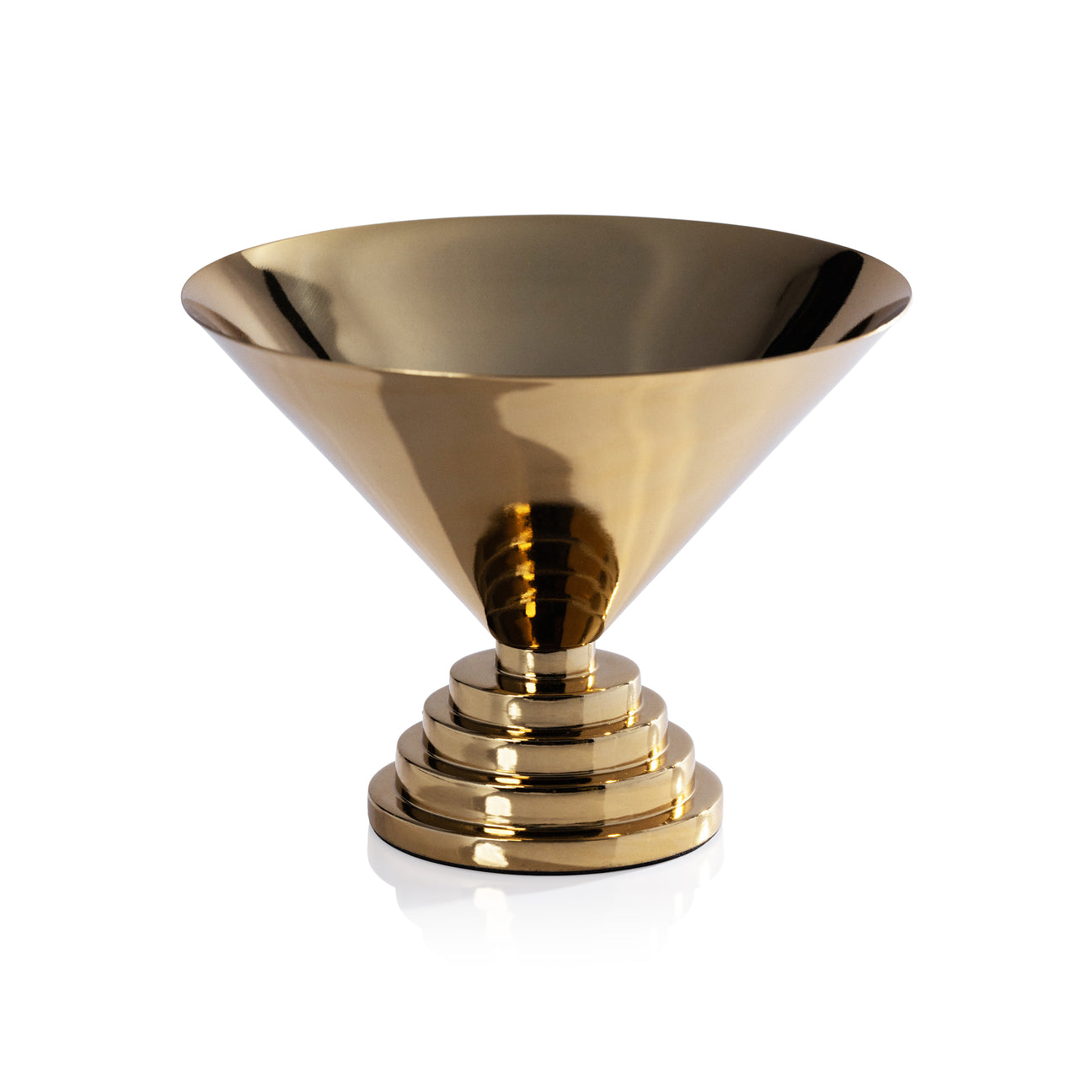 Mayan Metal Bowl - Polished Gold - Bowls by Carlyle Avenue