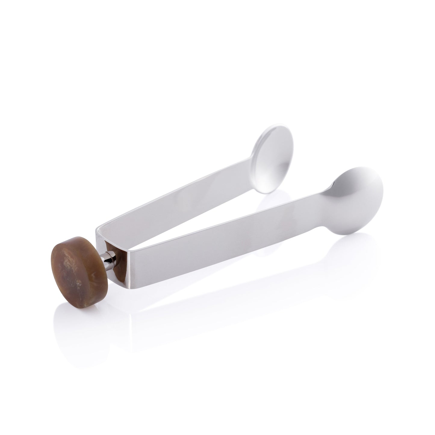 Spiga Ice Tong - Nickel & Amber