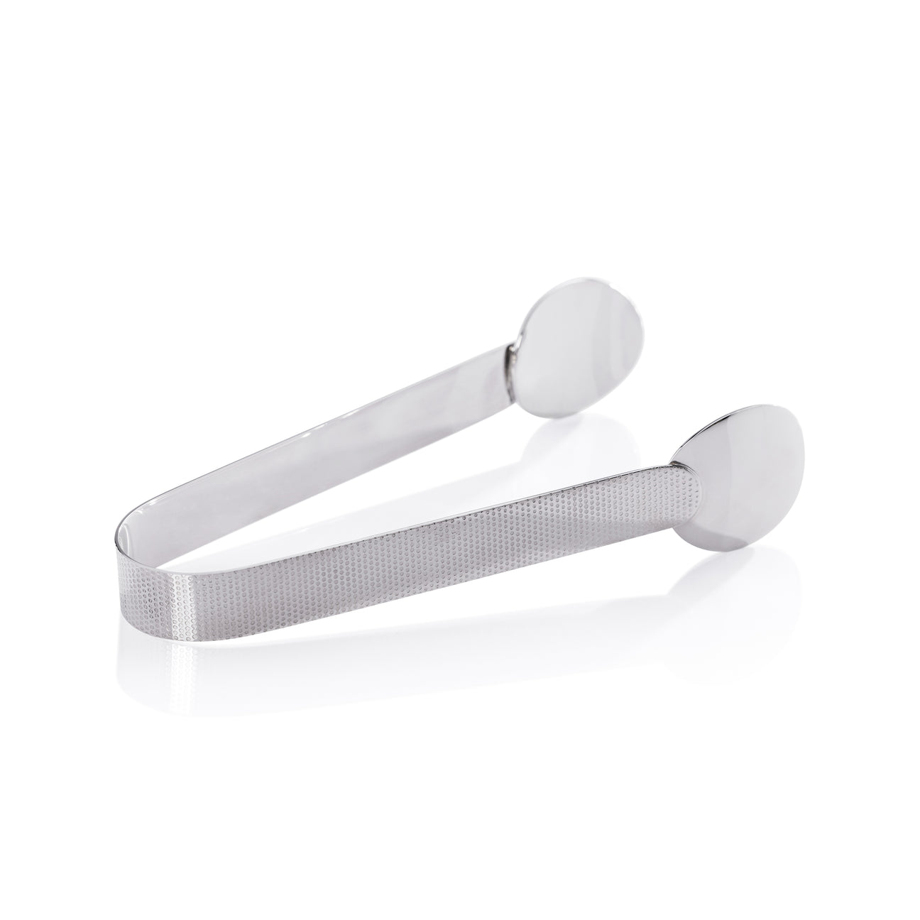 Spiga Textured Ice Tong - Nickel - Barware by Carlyle Avenue