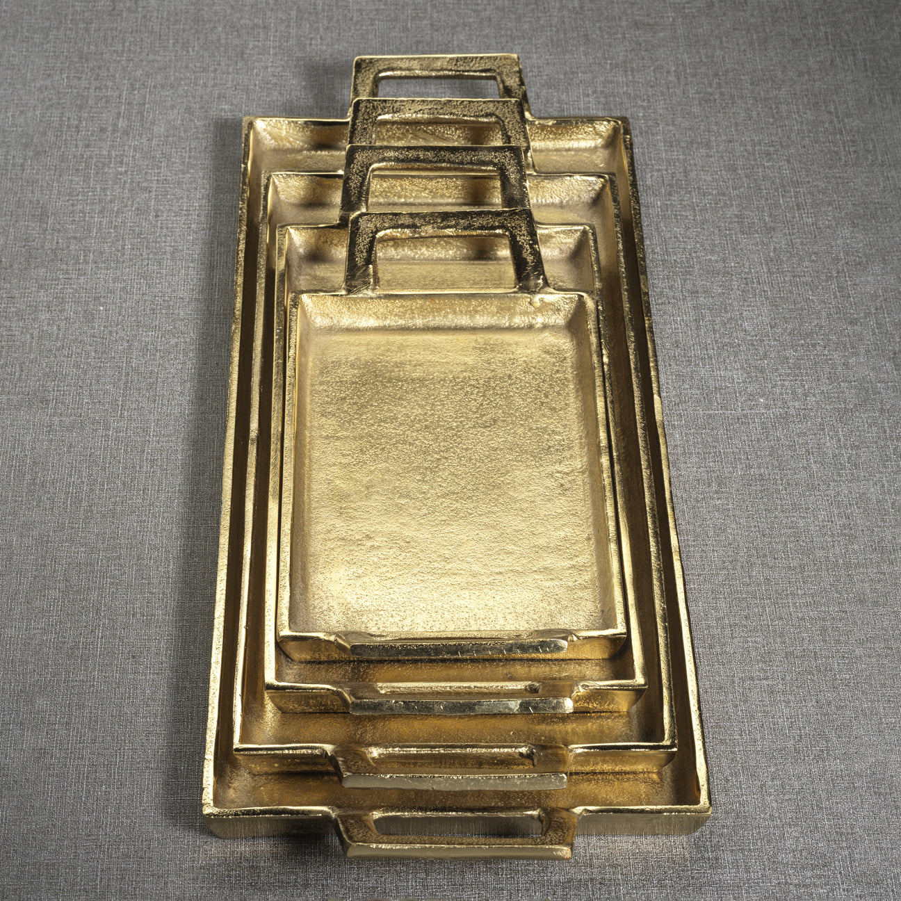 La Réserve Aluminum Tray - Dark Gold - Trays by Carlyle Avenue