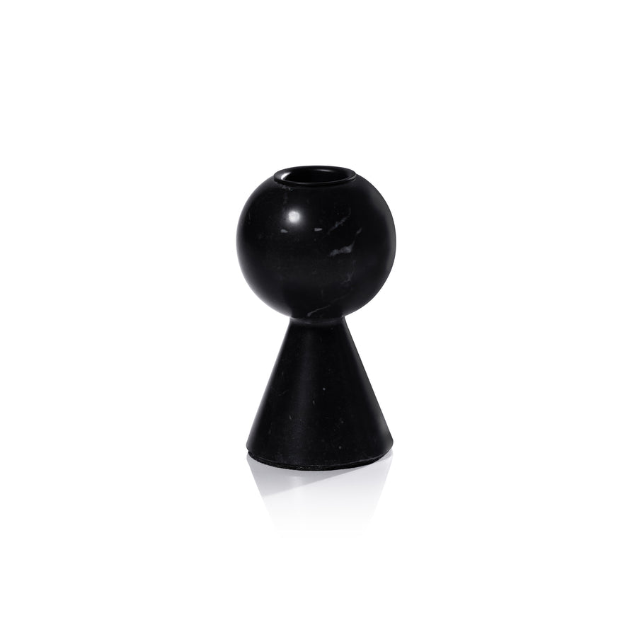 Kyoto Modern Candle Holder - Black Marqunio - Candle Holders by Carlyle Avenue
