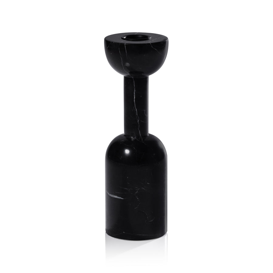 Kyoto Modern Candle Holder - Black Marqunio - Candle Holders by Carlyle Avenue