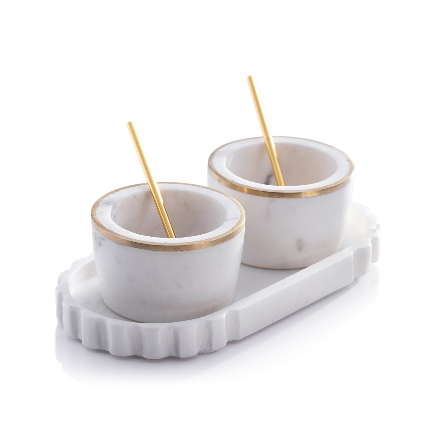 Marble Condiment Set - Serveware by Carlyle Avenue