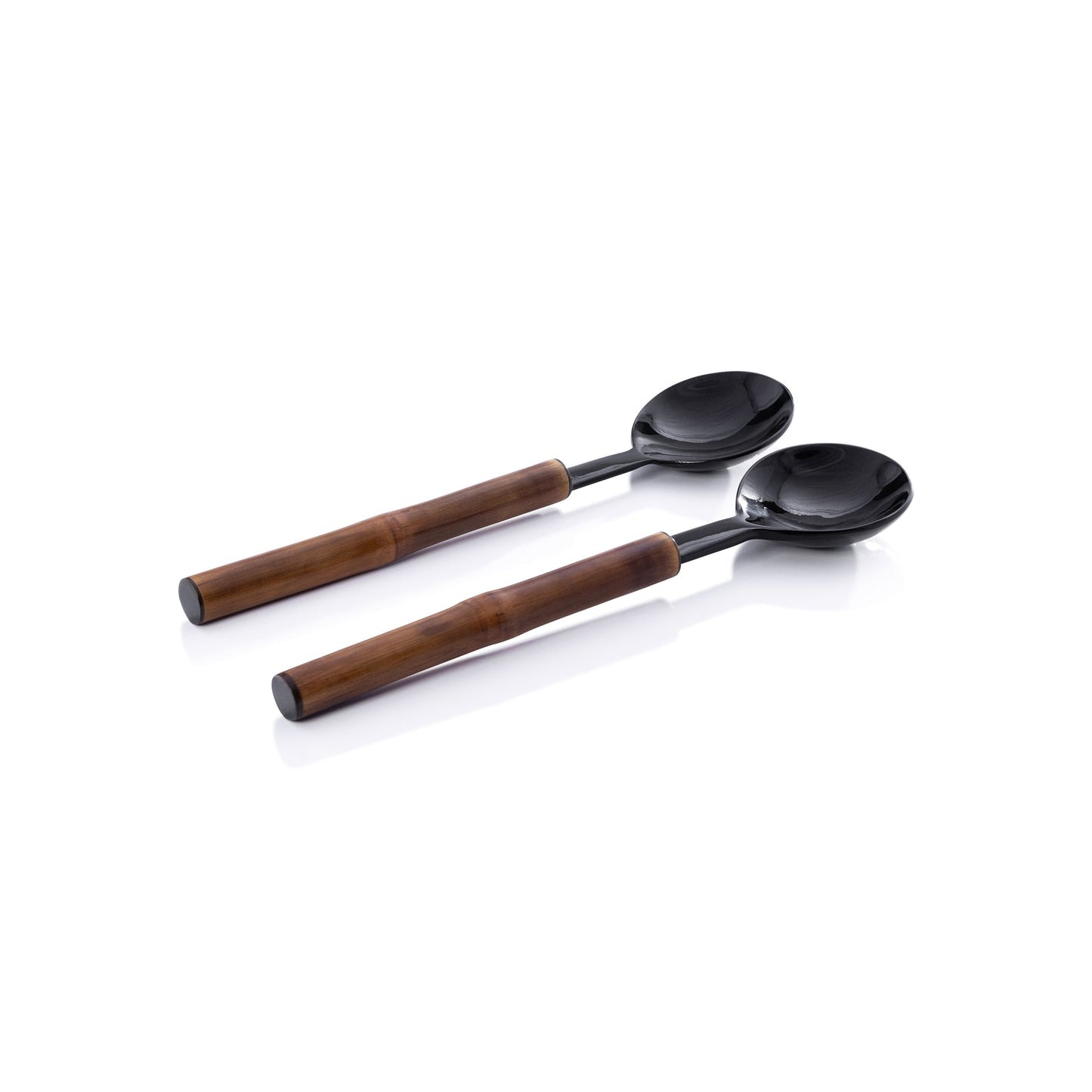 Bamboo and Horn Salad Server Set - Small