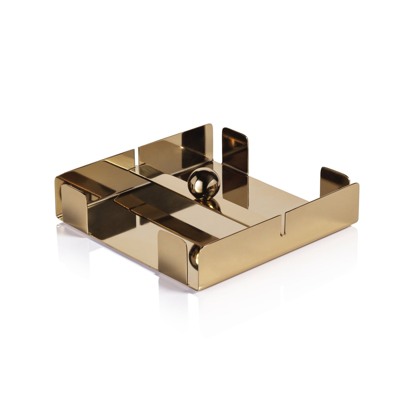 Basso Napkin Holder Collection - Polished Gold - Napkin Holder by Carlyle Avenue