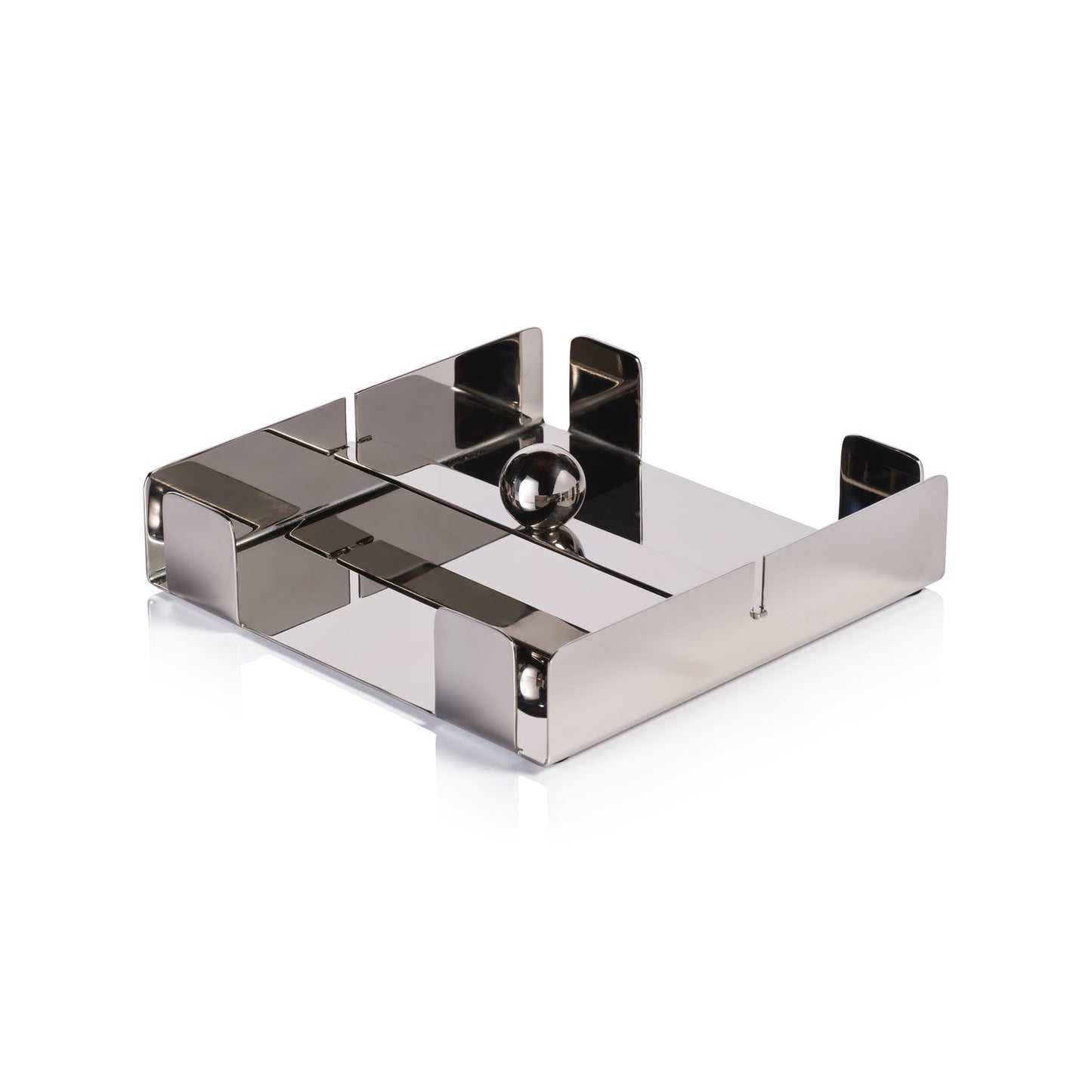 Basso Napkin Holder Collection - Polished Nickel - Napkin Holder by Carlyle Avenue