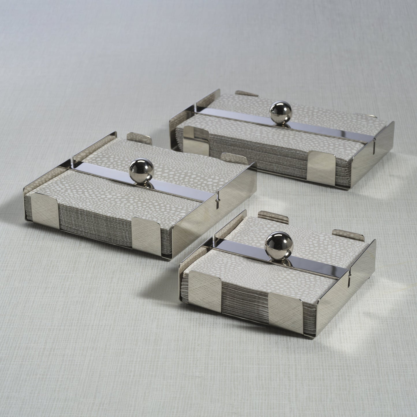 Basso Napkin Holder Collection - Polished Nickel - Napkin Holder by Carlyle Avenue