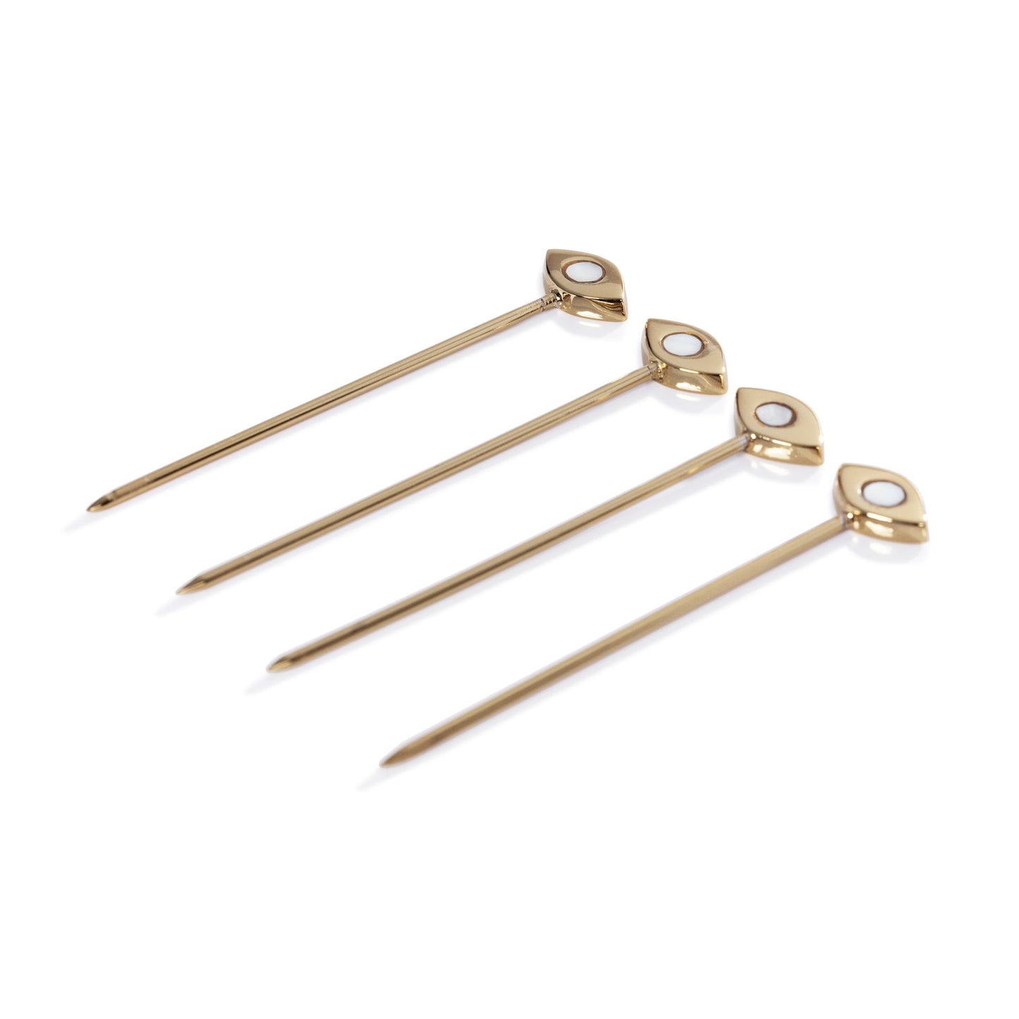Evil Eye Set of 4 Cocktail Picks - Gold