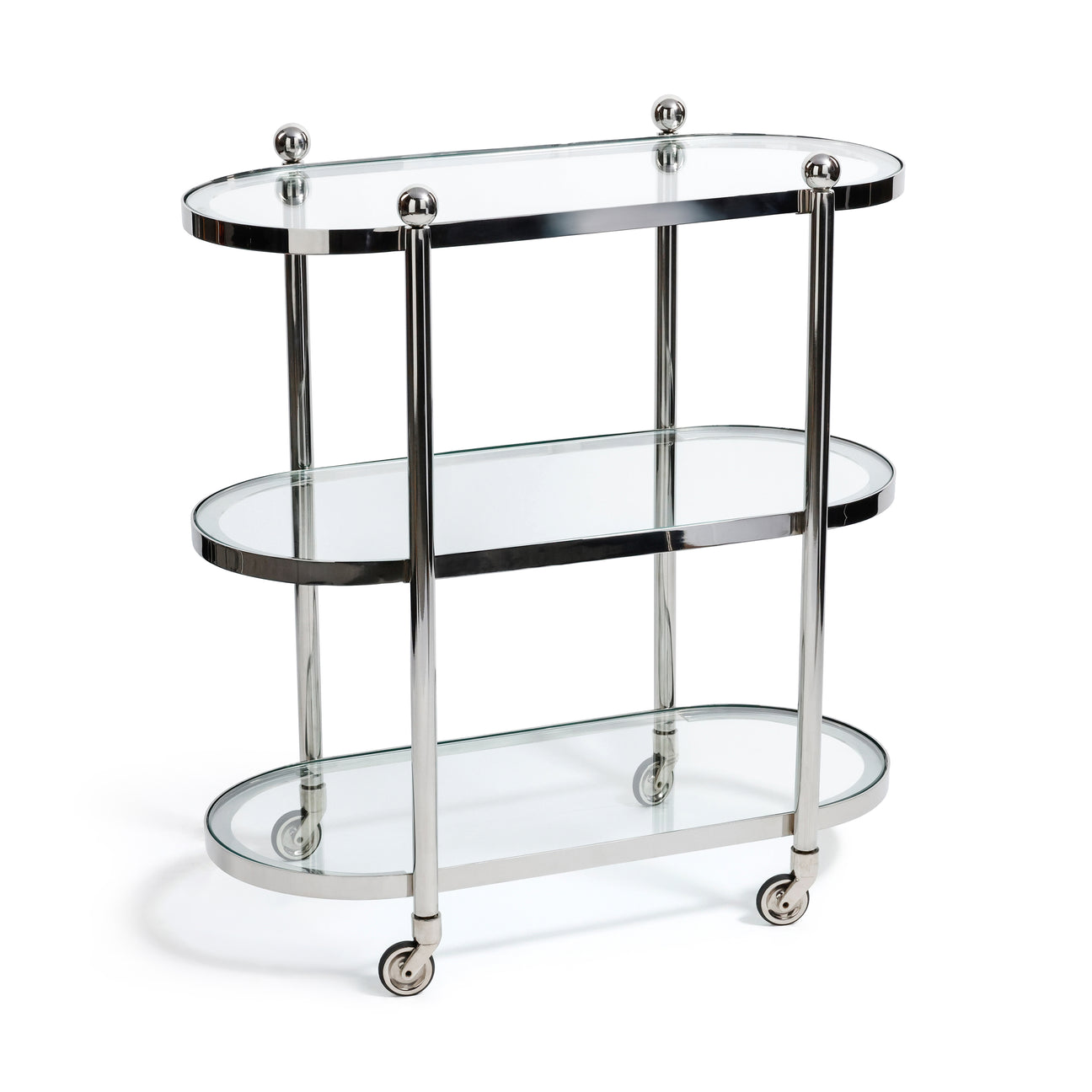 Oval Round Bar Cart / Trolley