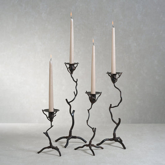 Twig  Design Wrought Iron Candle Holder - Candle Holders by Carlyle Avenue