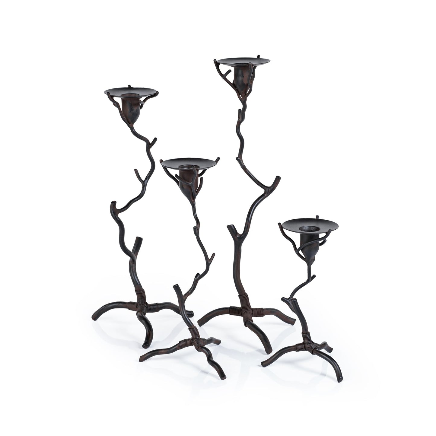 Twig Design Wrought Iron Candle Holder - Candle Holders by Carlyle Avenue