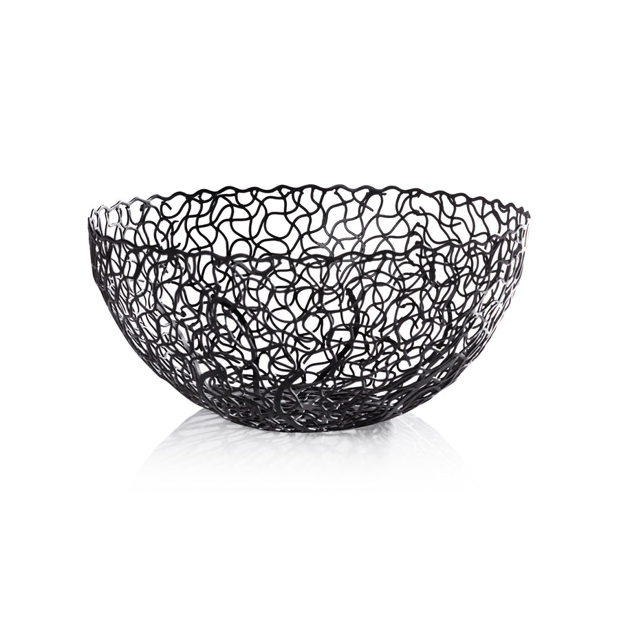 Seaflower Design Decorative Wrought Iron Bowl - Bowls by Carlyle Avenue