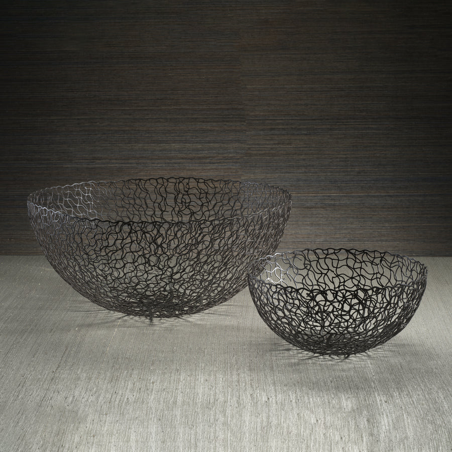 Seaflower Design Decorative Wrought Iron Bowl - Bowls by Carlyle Avenue
