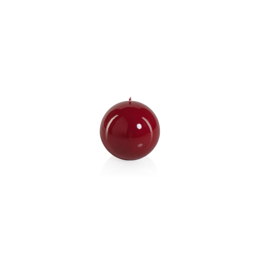 Lacquer Ball Candle - Red - Candles by Carlyle Avenue