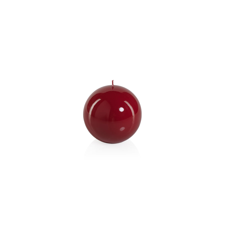 Lacquer Ball Candle - Red - Candles by Carlyle Avenue