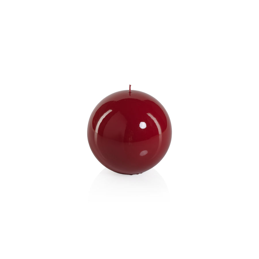 Lacquer Ball Candle - Red - Candles by Carlyle Avenue