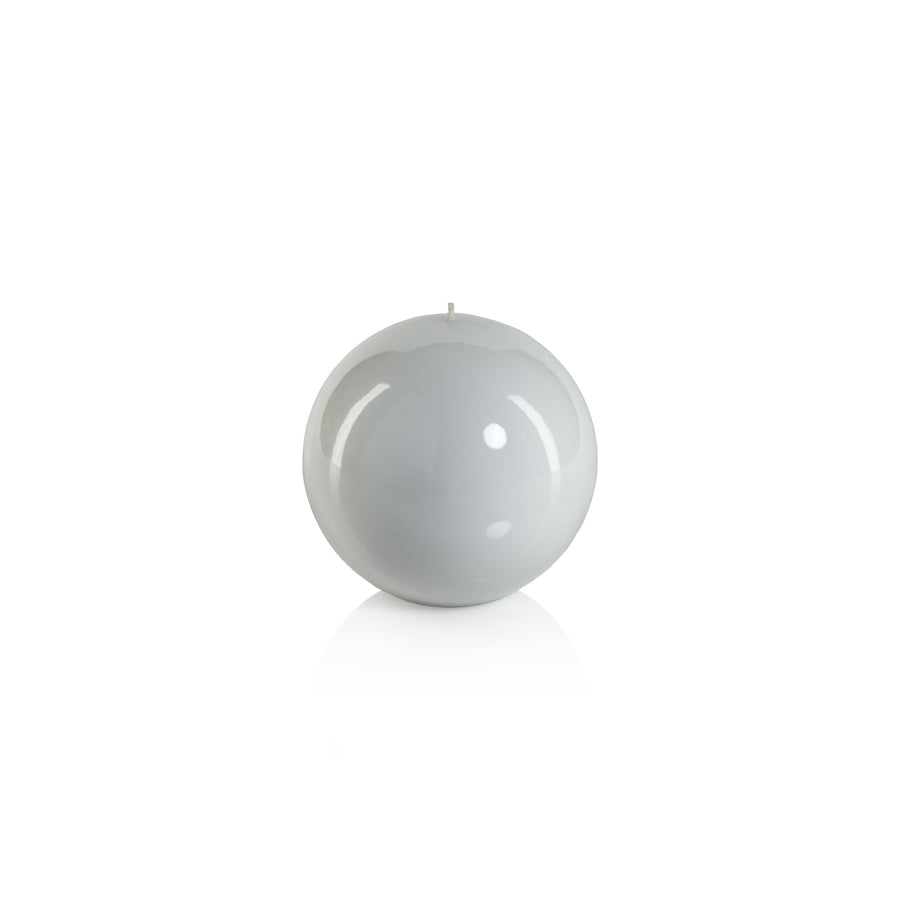 Lacquer Ball Candle - White - Candles by Carlyle Avenue