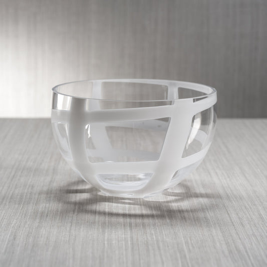 Opaline Whispers Clear Glass Bowl -  by Carlyle Avenue